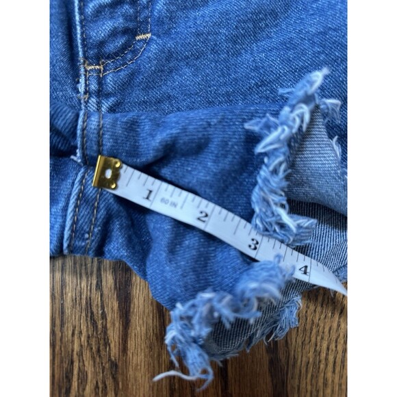 Wrangler Womens Size 25 High Waisted Cut Off Jean Shorts Reworked Vintage Look - Picture 7 of 9